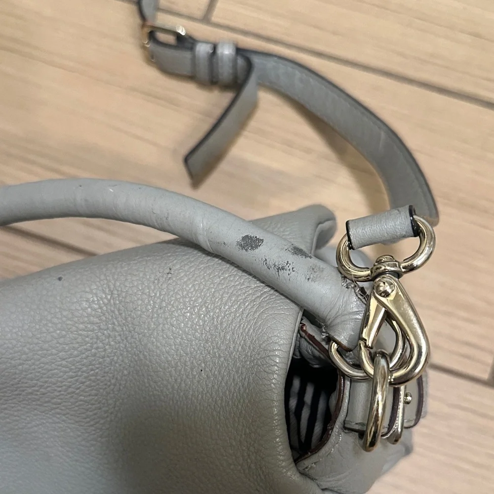 Kate Spade Light Blue Gray Shoulder or Crossbody Bag - Picture 13 of 16